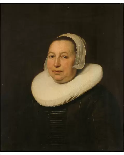 Maria Pietersdr de Leest (d. 1652), Wife of Samuel van Lansbergen, 1646. Creator: Bartholomeus van der Helst