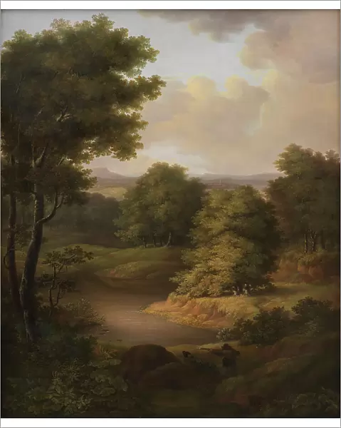 Duck Shooting in a Wooded Landscape, 1813. Creator: Julie Lutken