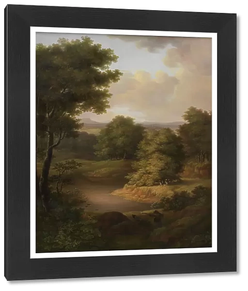 Duck Shooting in a Wooded Landscape, 1813. Creator: Julie Lutken