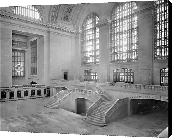 West balcony, main concourse, Grand Central Terminal, N.Y. Central Lines, c.1910-1920. Creator: Unknown