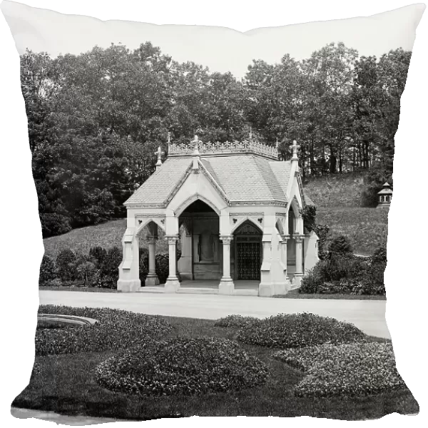 Forest Hills Cemetery, Boston, receiving tomb, between 1900 and 1906. Creator: Unknown