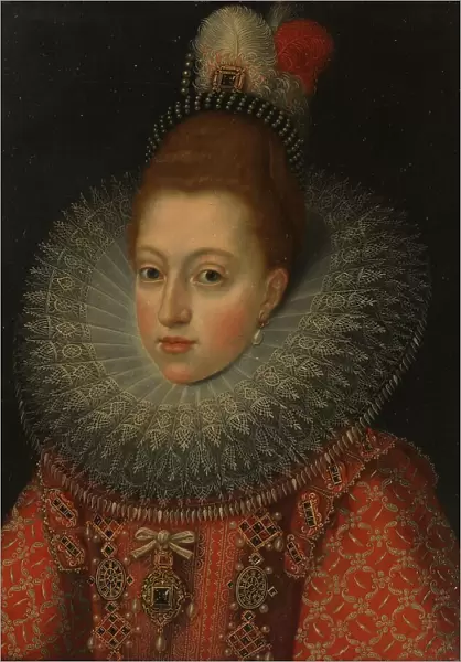 Portrait of Margaret of Austria (1584-1611), Queen of Spain, c.1600. Creator: Unknown