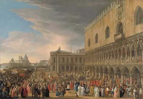 The Entry of the French Ambassador into Venice in 1706, 1706-1708. Creator: Luca Carlevarijs