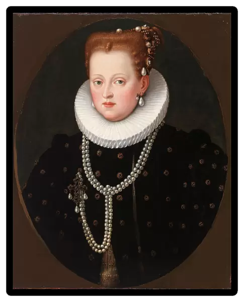 Portrait of Margherita Gonzaga (1564-1618), Duchess of Ferrara, ca 1590. Creator: Anonymous