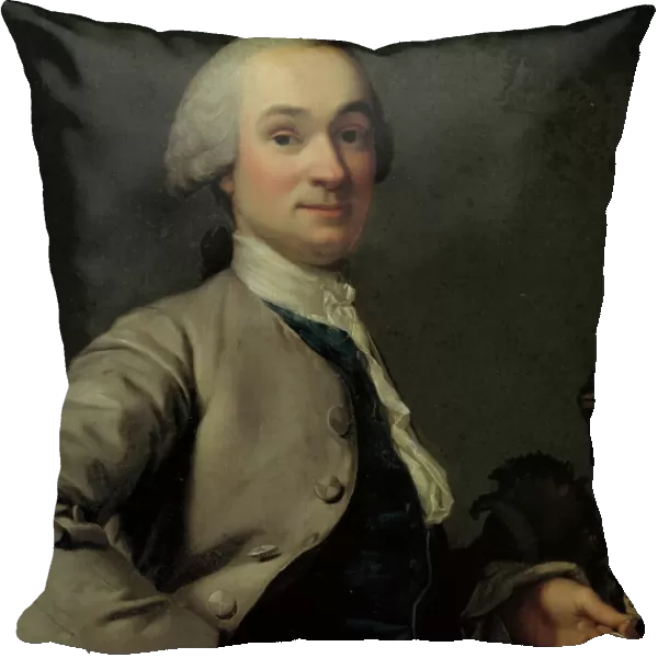 Portrait of Lorenz Spengler, Ivory Turner and Curator of the Royal Danish Kunstkammer, 1756-1757. Creator: Vigilius Erichsen