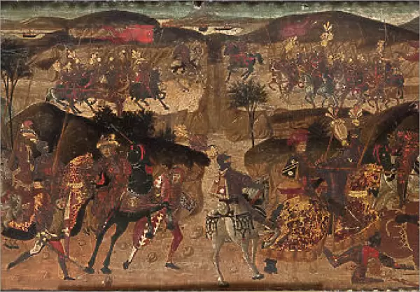 A Battle Scene, late 16th century. Creator: Master of Marradi