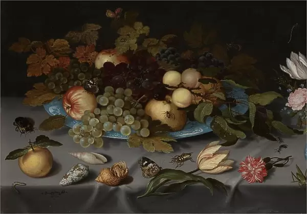 Still Life with Fruit and Flowers, 1621. Creator: Balthasar van der Ast