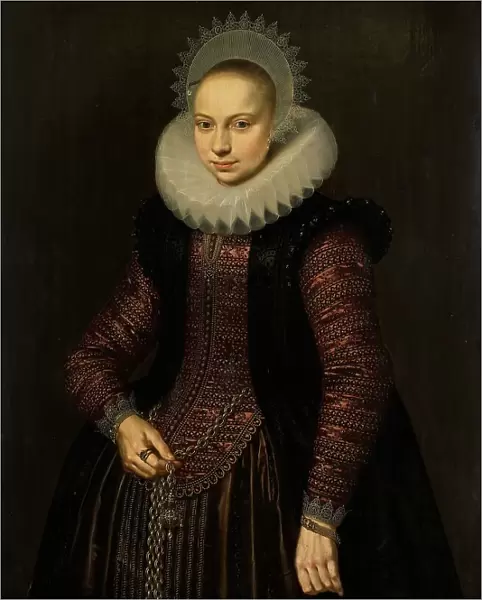Portrait of Brechtje Overrijn van Schoterbosch (1592-1618), 1614. Creator: Cornelis Pietersz. van der Voort