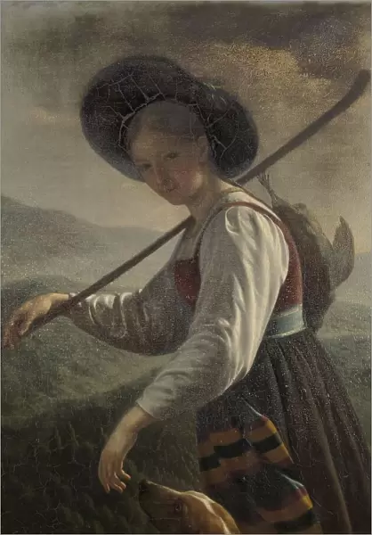 Swiss Peasant Woman, 1820-1821. Creator: Cornelis Cels