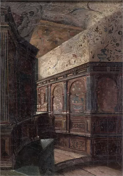 Duke Karl's Tower Chamber at Gripsholm, 1870. Creator: Ernst Josephson