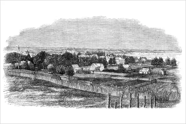 The town of Bathurst, New Brunswick - from a photograph by E. J. Russell, of Bathurst, 1860. Creator: Unknown