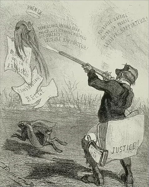 La Comédie politique, 1859. Creator: Félicien Rops