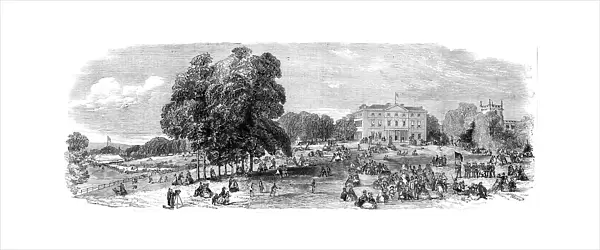Fete at Norton Hall, the seat of C. Cammell, Esq. 1860. Creator: J. Sugman
