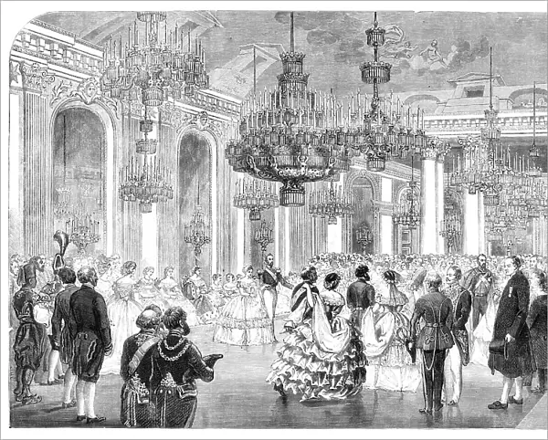 State Ball at Stockholm - from a sketch by our special artist, 1860. Creator: Unknown