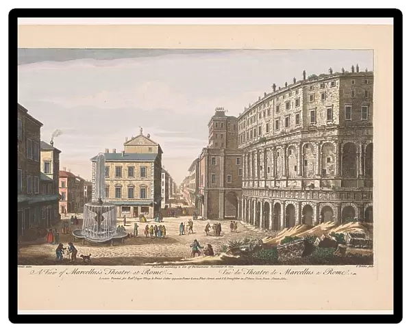 View of Marcellus's Theatre at Rome, 1750. Creator: Thomas Bowles