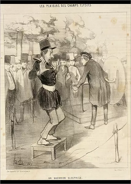 Un Guerrier électrisé, 1844. Creator: Honore Daumier