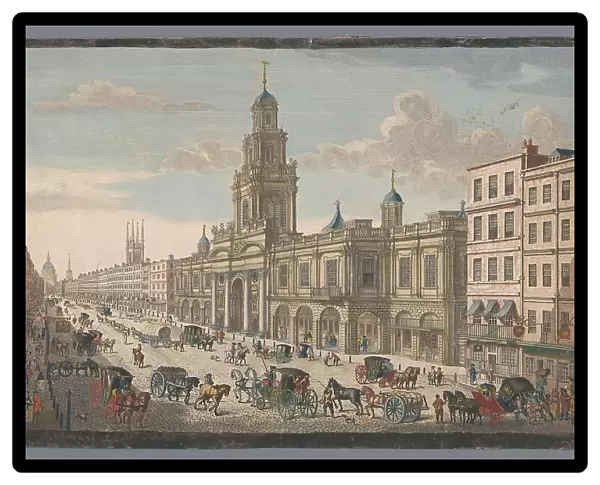 View of the Royal Exchange, London, 1751. Creator: Thomas Bowles