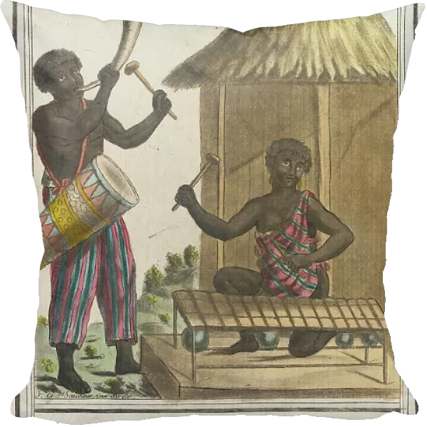 Costumes de Différents Pays, Musiciens du Senegal, c1797. Creators: Jacques Grasset de Saint-Sauveur, LF Labrousse