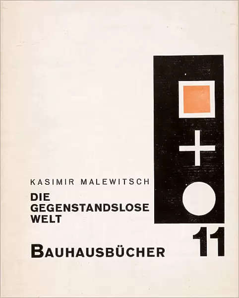 Cover of 'Die gegenstandslose Welt' by Kazimir Malevich, 1927. Creator: Moholy-Nagy, Laszlo (1895-1946). Cover of 'Die gegenstandslose Welt' by Kazimir Malevich, 1927. Creator: Moholy-Nagy, Laszlo (1895-1946)