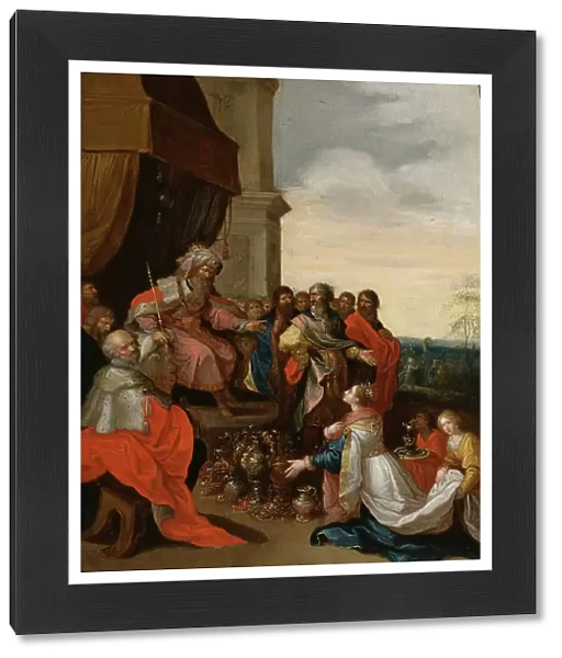 King Solomon Receiving the Queen of Sheba, 1620-1629. Creator: Frans Francken II
