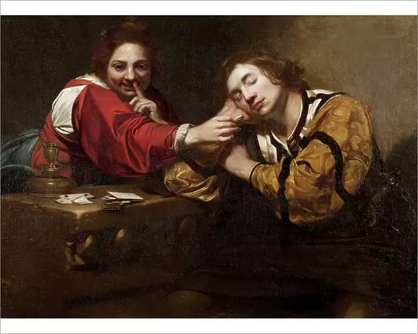 Sleeper Awakened by a Young Woman with Fire, early 1620s. Creator: Nicolas Regnier
