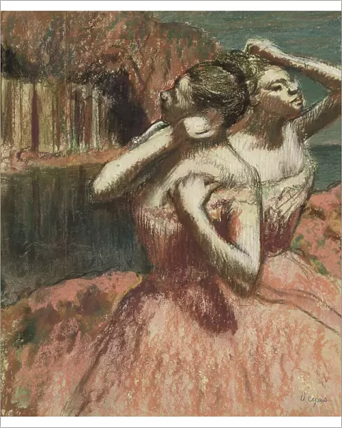 Two Dancers, late 19th-early 20th century. Creator: Edgar Degas