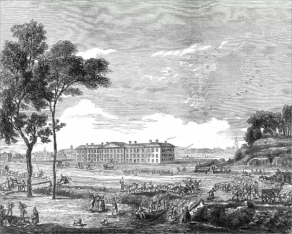 The London Hospital in 1753 - from an old print, 1876. Creator: Unknown