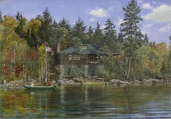 Cabin in Algonquin Park, 1910. Creator: Max Brodel