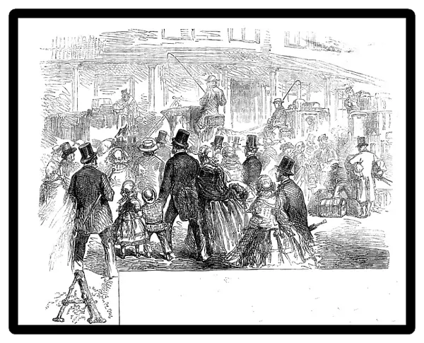 A Day at London Bridge Station, 1858. Creator: Unknown