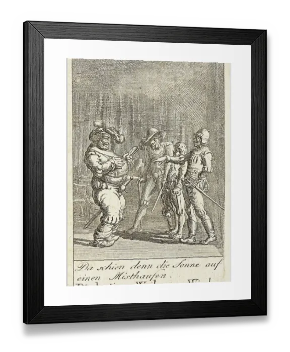 Framed Print : Print of Macbeth Plate 1, an uncut illustration from a 1784 edition