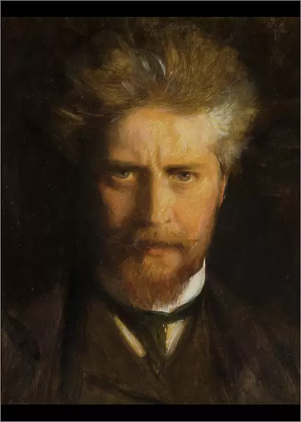 Self portrait, 1920. Creator: Oscar Bjorck