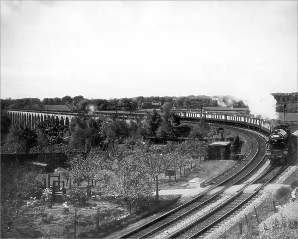 The Queen of Scots train passing near Harrogate