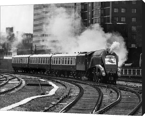The Flying Scotsman arriving at Londons Marylebone Station 1985