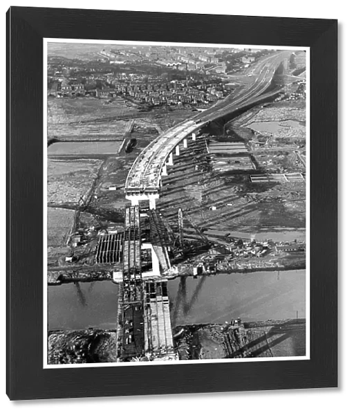 Barton Bridge in Manchester under construction 1960