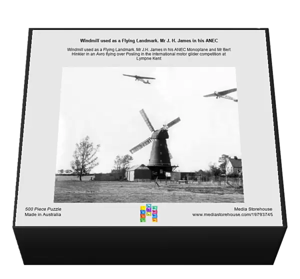 Windmill used as a Flying Landmark. Mr J. H. James in his ANEC