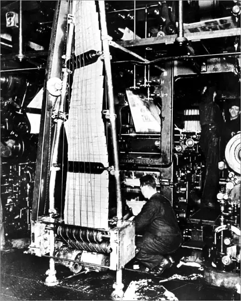 Newspaper printing 1933