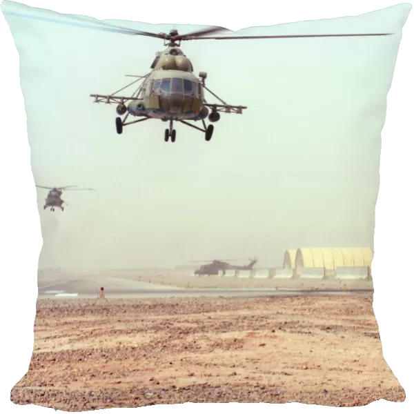 Afghan National Air Force Mi-17 Helicopter Over Camp Bastion