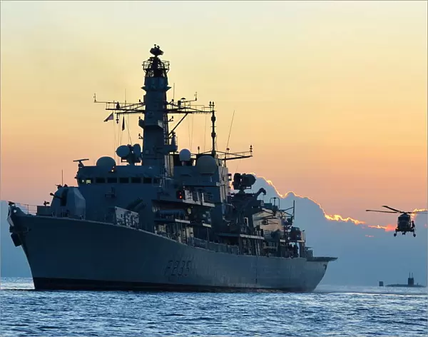 HMS Monmouth with HMS Trenchant
