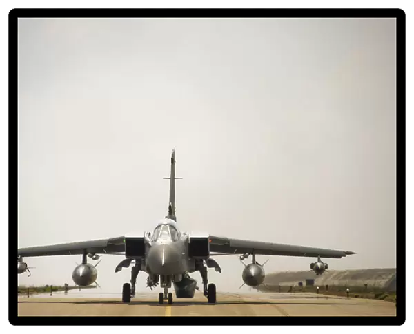 RAF Tornado GR4 Prepares For Mission On Op Ellamy Over Libya