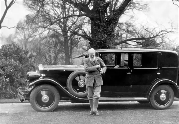1930 Lanchester Straight-8. George Bernard Shaw with his 1930 Lanchester Straight-8
