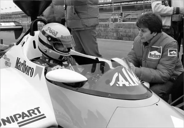 formula 1. 1983 Formula One Testing.. Silverstone, Great Britain