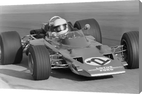 Formula One World Championship: Jochen Rindt Lotus 72 runs without wings