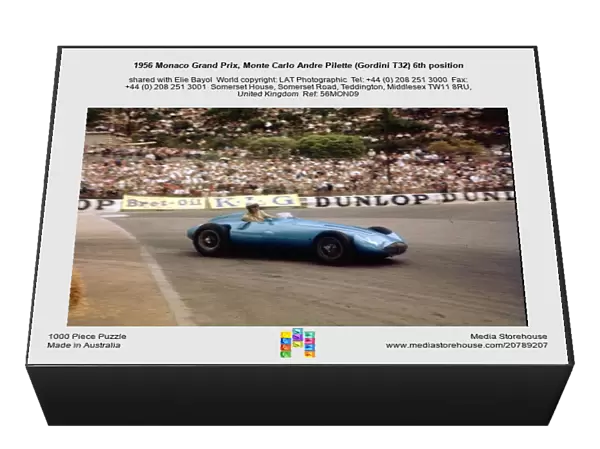 1956 Monaco Grand Prix, Monte Carlo Andre Pilette (Gordini T32) 6th position