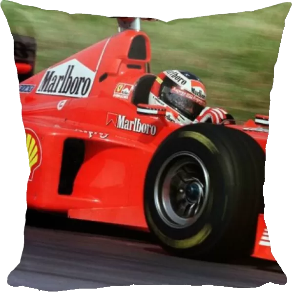 1998 BRAZILIAN GP. Michael Schumacher, Ferrari finishes 3rd in Sao Paulo
