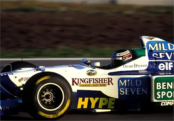 Formula One Testing: Gerhard Berger Benetton Renault B196: Formula One Testing, Barcelona, Spain, 9-11 December 1996