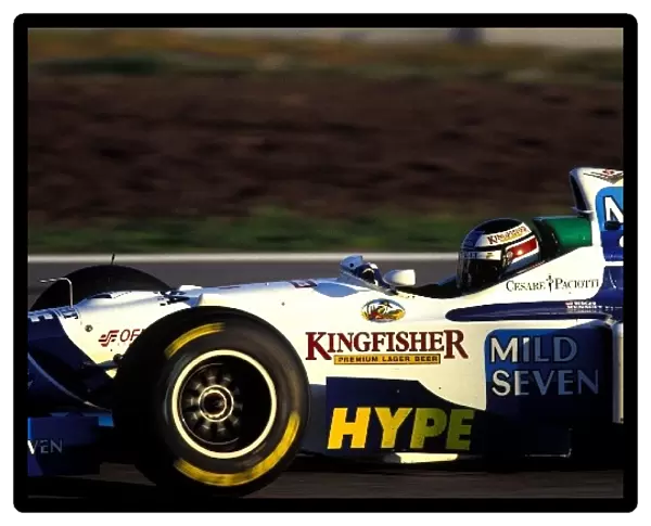 Formula One Testing: Gerhard Berger Benetton Renault B196: Formula One Testing, Barcelona, Spain, 9-11 December 1996