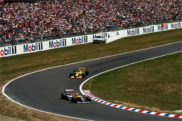 Formula One World Championship: Race winner Alain Prost Williams FW15C wins his fifty-first and final Grand Prix victory