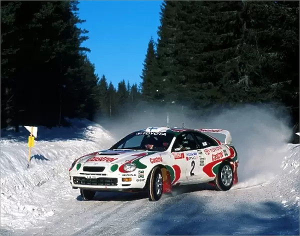 World Rally Championship: Juha Kankkunen with co-driver Nicky Grist Toyota Celica GT-Four finished 4th