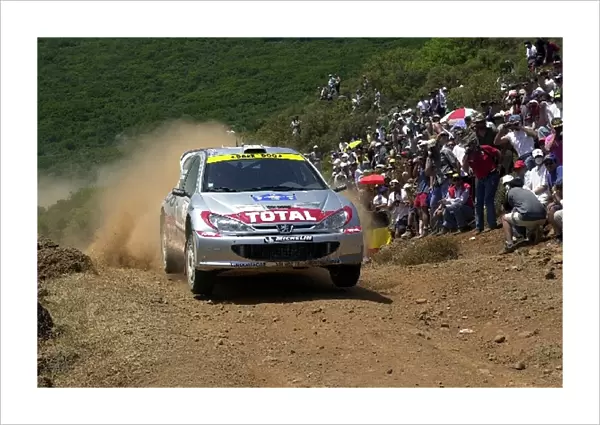 Harri Rovanpera (FIN) on stage 16 World Rally Championship, Acropolis Rally, 14-17 June 2001