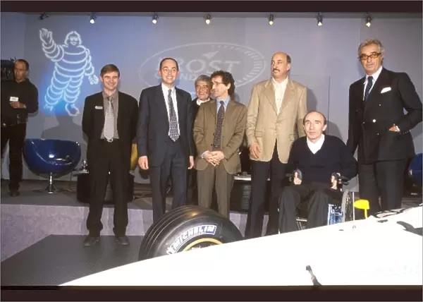Michelin Formula One Launch 2001: R-L: Michelin Formula One Launch 2001 - Pavillion D Armenonville, Paris, France - 5 February 2001
